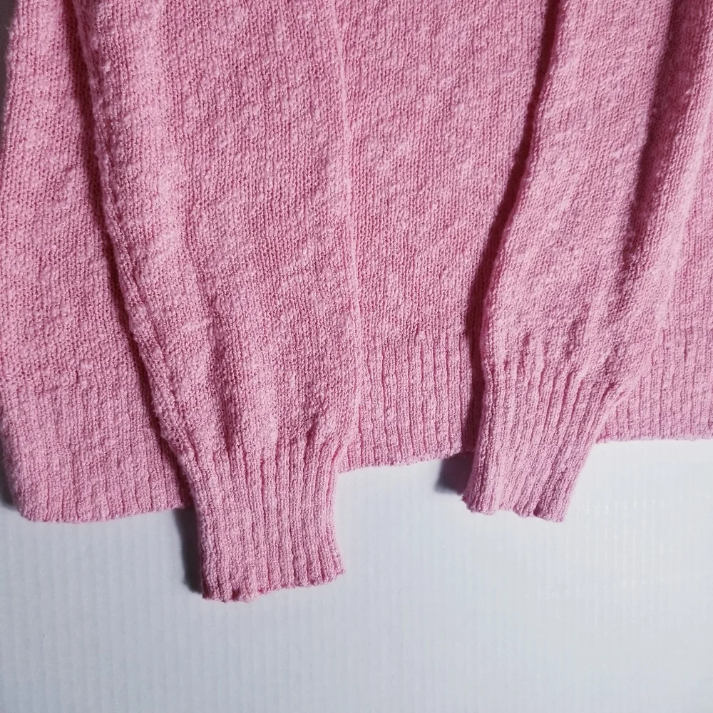 NWT J. CREW V-NECK PINK SWEATER SIZE SMALL